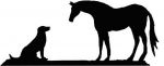 Large Labrador Dog & Horse Weathervane or Sign Profile - Laser cut 400mm